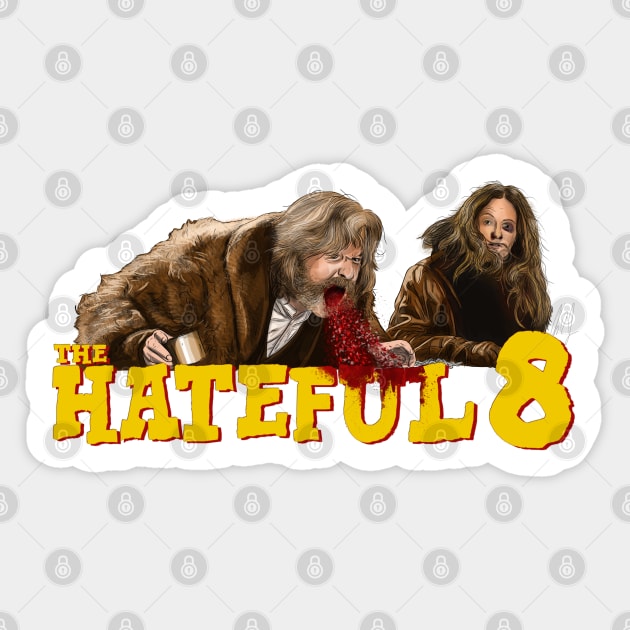 Hateful Eight: Spoiled Coffee Sticker by 51Deesigns
